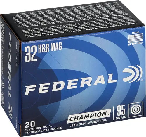 20RD 25BX/CSFEDERAL 32 HRM 95GR LEAD-SWC - American Ordnance