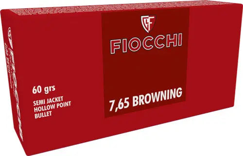 60GR SJHP 50RD 20BX/CS &lt;FIOCCHI 7.65 BROWNING - American Ordnance