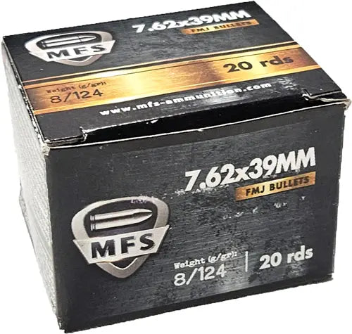 20RD 50BX/CSMFS 7.62X39 124GR FMJ - American Ordnance