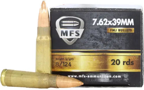 20RD 50BX/CSMFS 7.62X39 124GR FMJ - American Ordnance