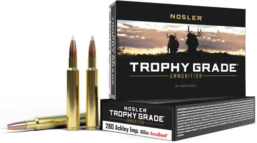 160GR ACCUBOND 20RD 10BX/CSNOSLER TROPHY 280 ACK IMP - American Ordnance