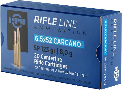 20RD 10BX/CSPPU 6.5X52 CARCANO 123GR JSP - American Ordnance