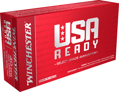 165GR FMJ-MATCH 50RD 10BX/CSWINCHESTER USA READY 40 SW - American Ordnance