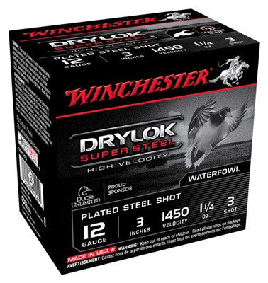 1-1/4OZ #3 25RD 10BX/CS &lt;WINCHESTER DRYLOK 12GA 3&quot; - American Ordnance