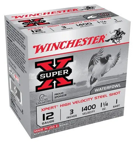 1-1/4OZ #1 1400FPS 25RD 10BX/CWINCHESTER XPERT STEEL 12GA 3" - American Ordnance