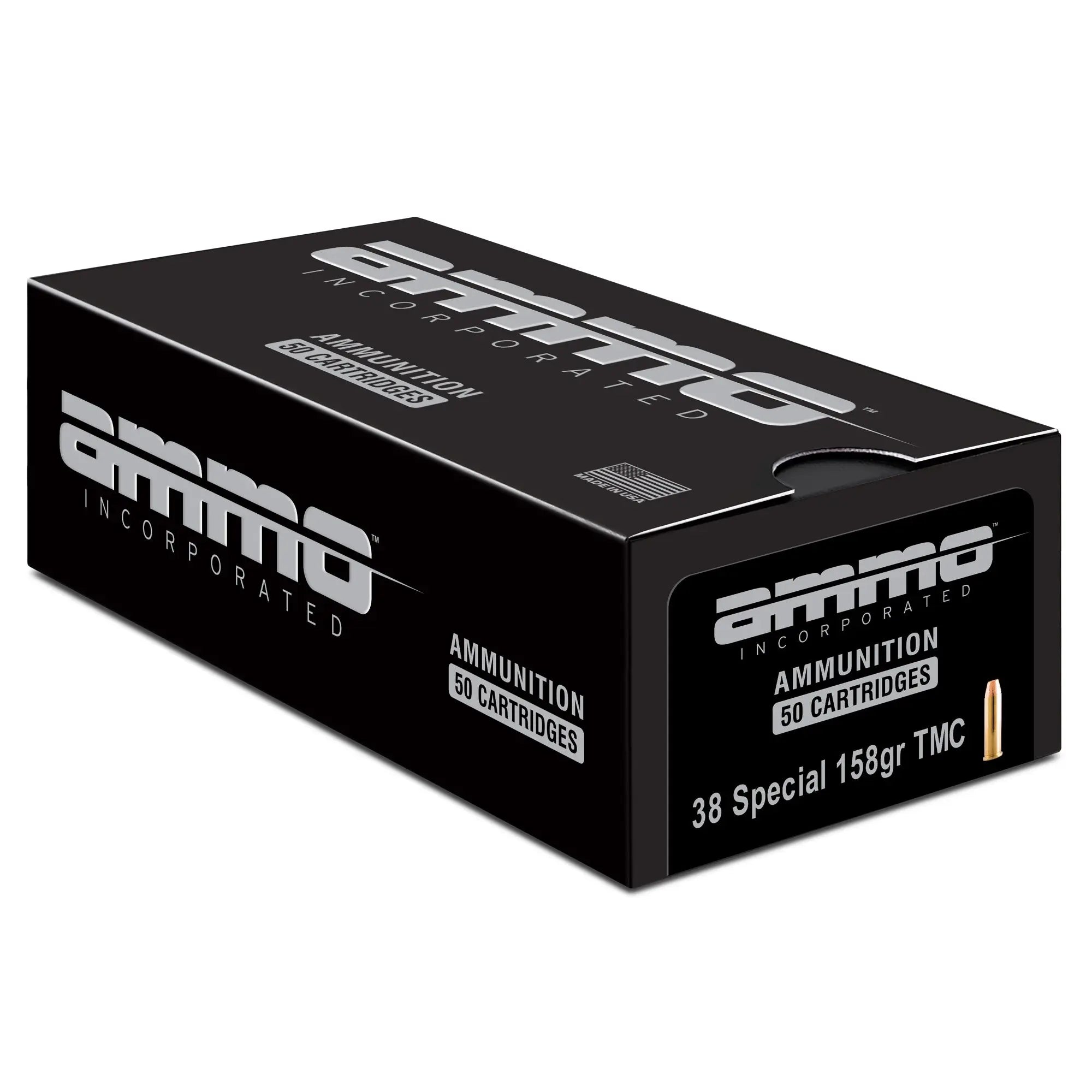 AMMO INC 38 SPEC 158GR TMC 50/1000 - American Ordnance