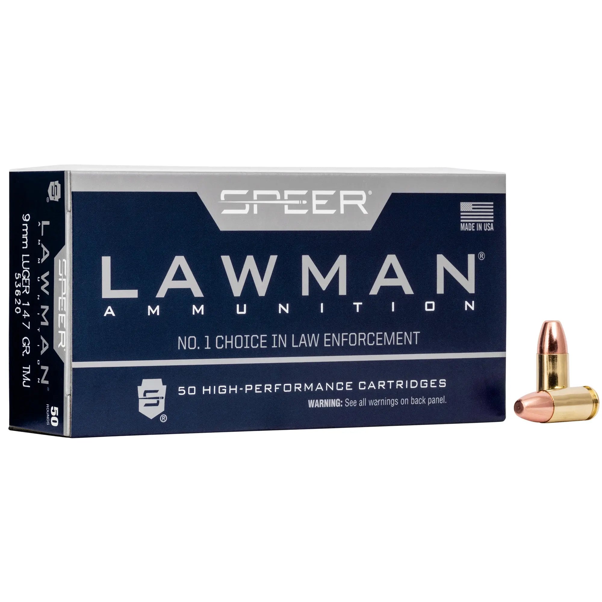 SPR LAWMAN 9MM 147GR TMJ 50/1000 - American Ordnance