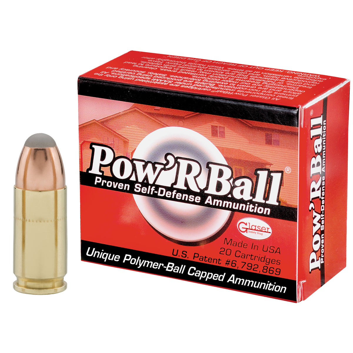 CORBON POW&#39;RBALL 9MM+P 100GR 20RD