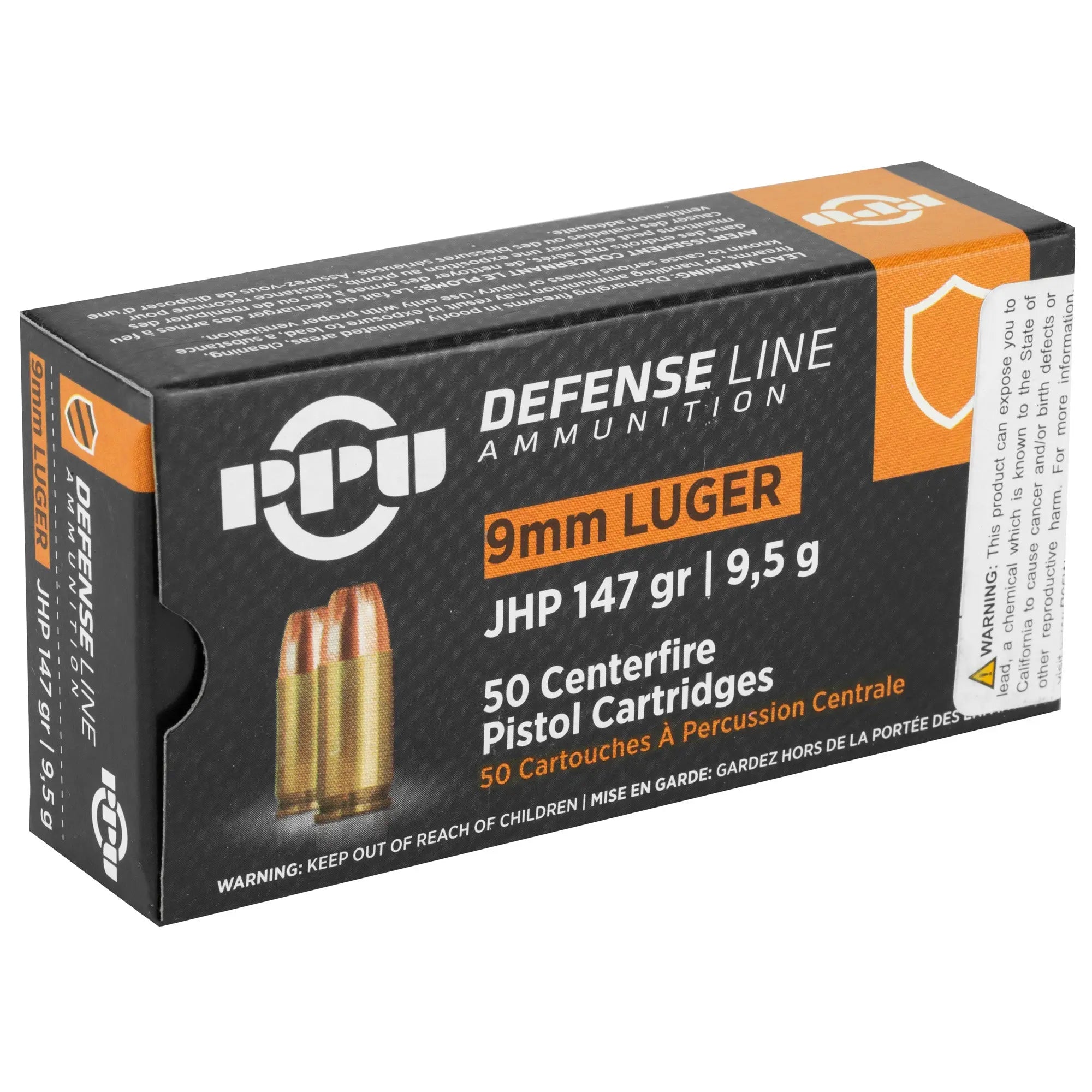 PPU 9MM JHP 147GR 50/1000 - American Ordnance