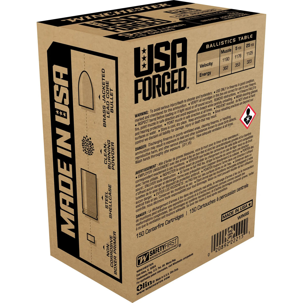 WIN USA FRGD 9MM 115GR FMJ 1000RD - American Ordnance