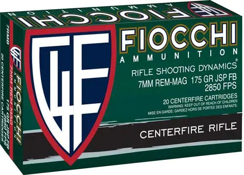 INTERLOCK FB 20RD 10BX/CSFIOCCHI 7MM REM MAG 175GR - American Ordnance