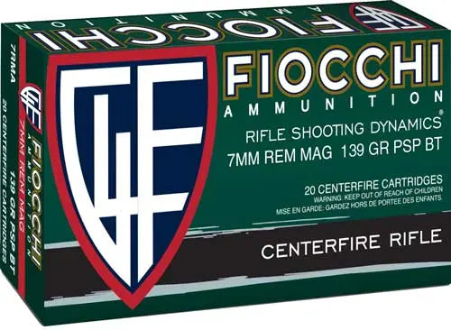 20RD 10BX/CSFIOCCHI 7MM REM MAG 139GR PSP - American Ordnance