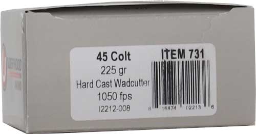 CAST WADCUTTER 20RD 10BX/CSUNDERWOOD 45 LC 225GR  HARD - American Ordnance