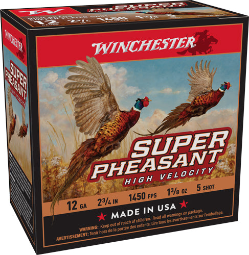 1-3/8OZ #5 1450FPS 25RD 10BX/CWINCHESTER SUPER PHEASANT 12GA - American Ordnance