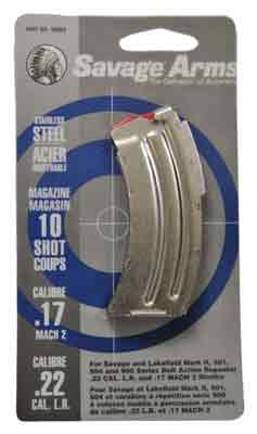 .22LR/.17HM2 10RD STAINLESSSAVAGE MAGAZINE MKII SERIES - American Ordnance