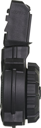 9MM 50RD DRUM BLACK POLYPRO MAG MAGAZINE CZ SCORPION - American Ordnance