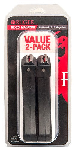 25RD POLYMER 2-PACKRUGER MAGAZINE 10/22 22LR - American Ordnance