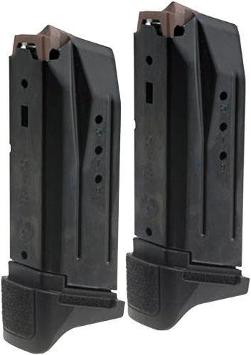 10RD BLACK PLASTIC 2-PACKRUGER MAGAZINE SECURITY 380ACP - American Ordnance