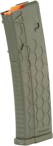 15RD OD GREEN POLYMER SERIES 2HEXMAG MAGAZINE AR-15 5.56X45 - American Ordnance