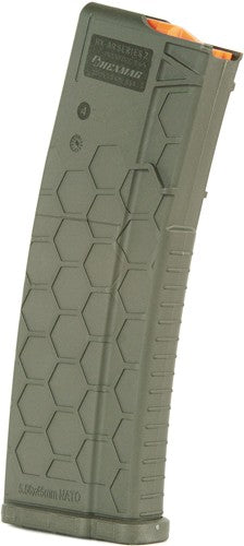 15RD OD GREEN POLYMER SERIES 2HEXMAG MAGAZINE AR-15 5.56X45 - American Ordnance