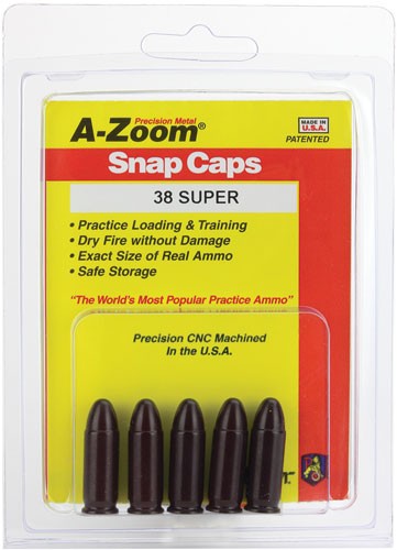 .38 SUPER 5-PACKA-ZOOM METAL SNAP CAP - American Ordnance