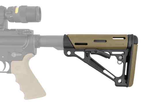 FLAT DARK EARTH RUBBER MILSPECHOGUE AR-15 COLLAPSIBLE STOCK - American Ordnance