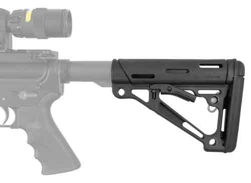 BLACK RUBBER MIL-SPECHOGUE AR-15 COLLAPSIBLE STOCK - American Ordnance