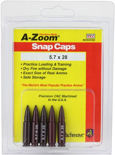 5-PACKA-ZOOM METAL SNAP CAP 5.7X28MM - American Ordnance