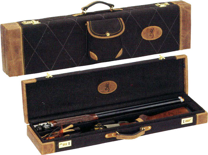 34" BBL LONA BLACK/BROWNBROWNING LUGGAGE CASE O/U TO - American Ordnance