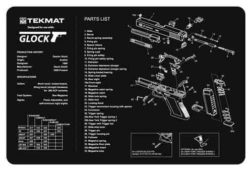 11&quot;x17&quot; FOR GLOCK 17 G3TEKMAT ARMORERS BENCH MAT - American Ordnance