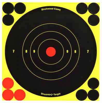 BULL'S-EYE 12 TARGETSB/C TARGET SHOOT-N-C 6" - American Ordnance