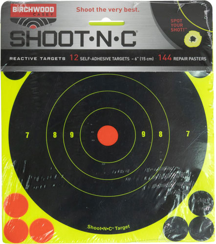 BULL'S-EYE 12 TARGETSB/C TARGET SHOOT-N-C 6" - American Ordnance