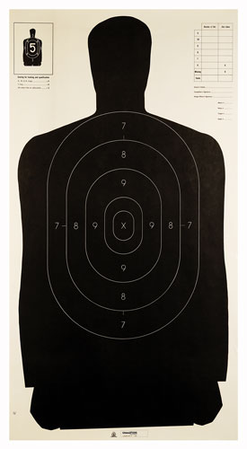 B27 POLICE TARGET 100PKCHAMPION TGT PAPER 24&quot;X45&quot; - American Ordnance