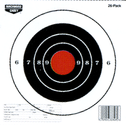 BULL'S-EYE 26 TARGETSB/C TARGET EZE-SCORER PAPER 8" - American Ordnance