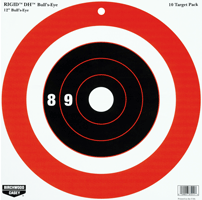 BULL'S-EYE DH 10 TARGETSB/C TARGET RIGID PAPER 12" - American Ordnance