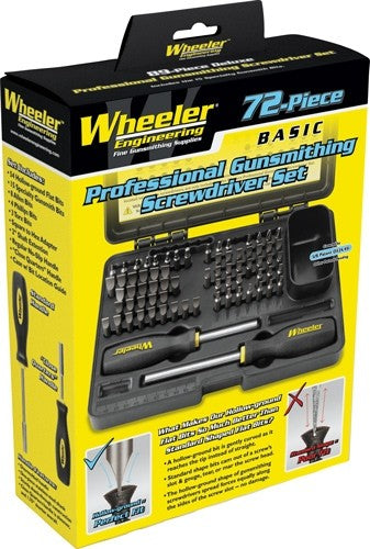 PROFESSIONAL GUNSMITHINGWHEELER SCREWDRIVER KIT 72-PC - American Ordnance