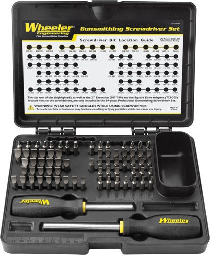 PROFESSIONAL GUNSMITHINGWHEELER SCREWDRIVER KIT 72-PC - American Ordnance