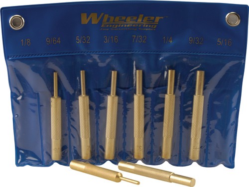 W/STORAGE POUCHWHEELER 8-PC BRASS PUNCH SET - American Ordnance