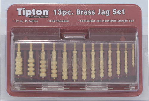 BRASS JAG SET W/STORAGE CASETIPTON 13-PIECE BRONZE SOLID - American Ordnance