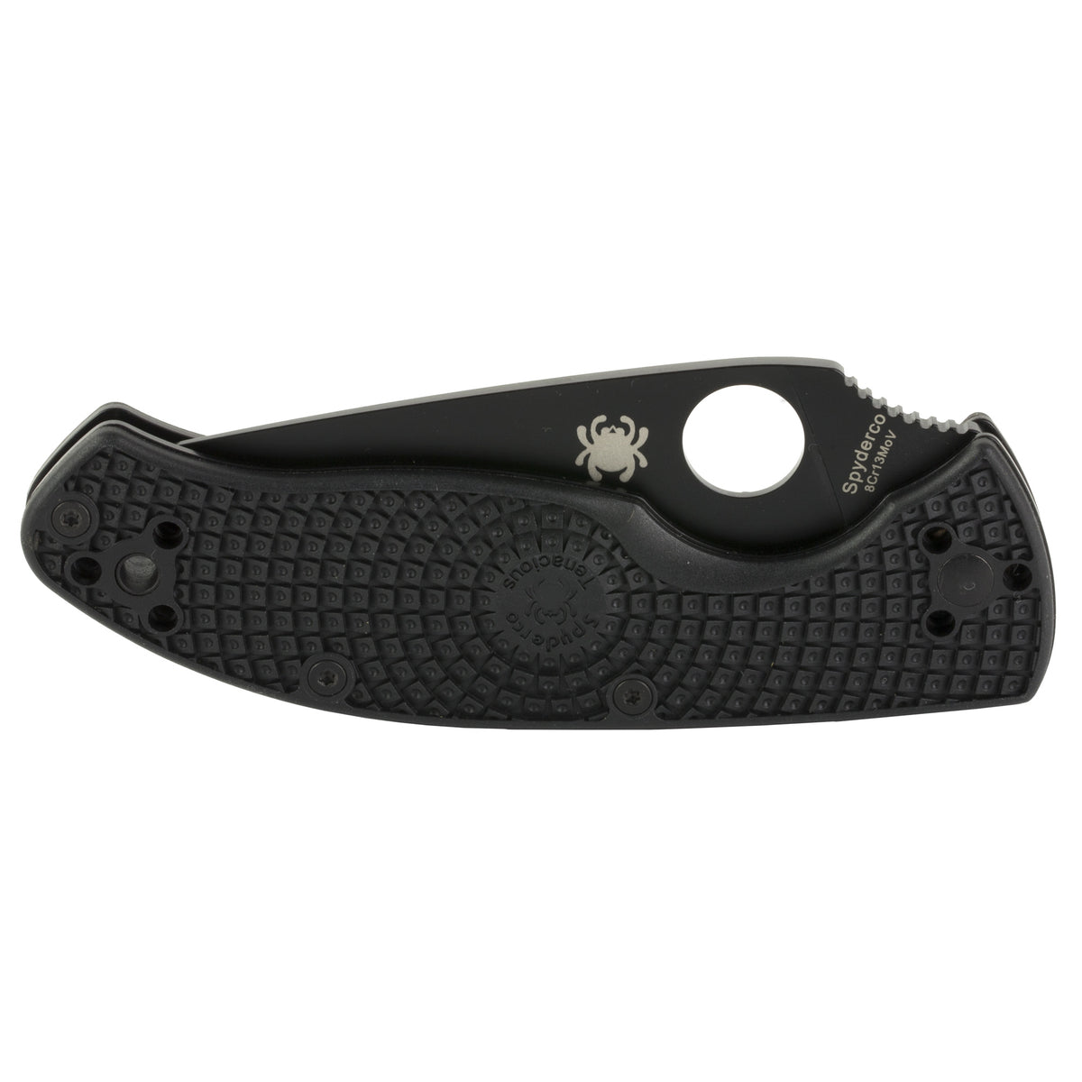 SPYDERCO TENACIOUS LTWGHT 3.39&quot; BLK - American Ordnance