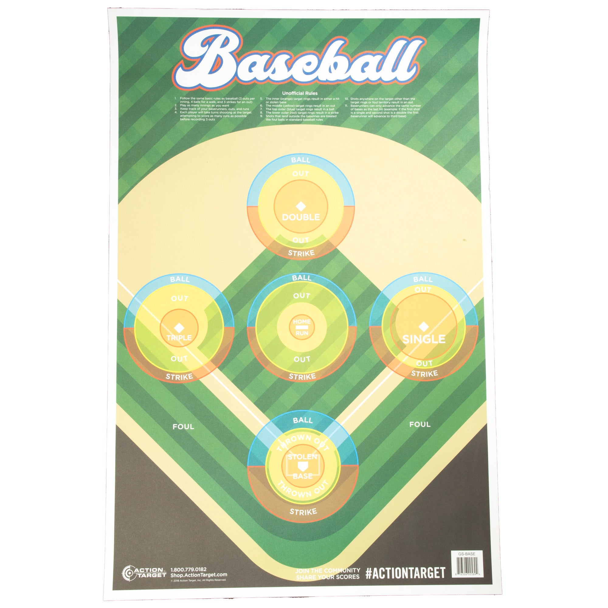 ACTION TGT BASEBALL 100PK - American Ordnance