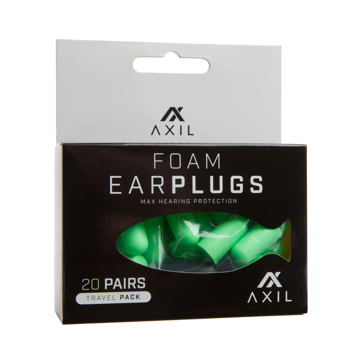 AXIL FOAM EAR PLUGS 20 PAIR TRVL PK - American Ordnance