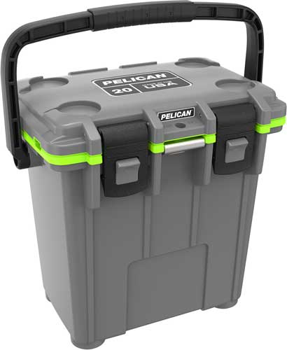 ELITE DKGRAY/GREEN LEG CUT OUTPELICAN COOLERS IM 20 QUART - American Ordnance