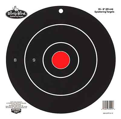 BULL'S-EYE 25 TARGETSB/C TARGET DIRTY BIRD 8" - American Ordnance