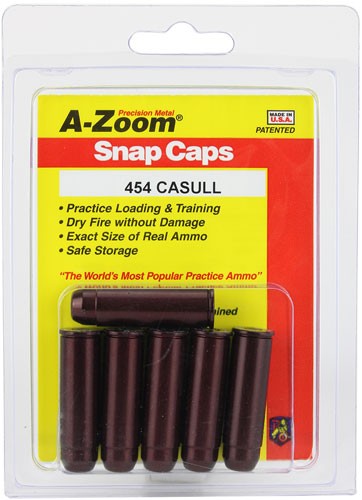 .454 CASULL 6-PACKA-ZOOM METAL SNAP CAP - American Ordnance