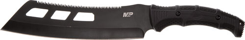 10" SAWBACK W/SYNTHETIC SHEATHS&W KNIFE M&P CLEAVER MACHETE - American Ordnance