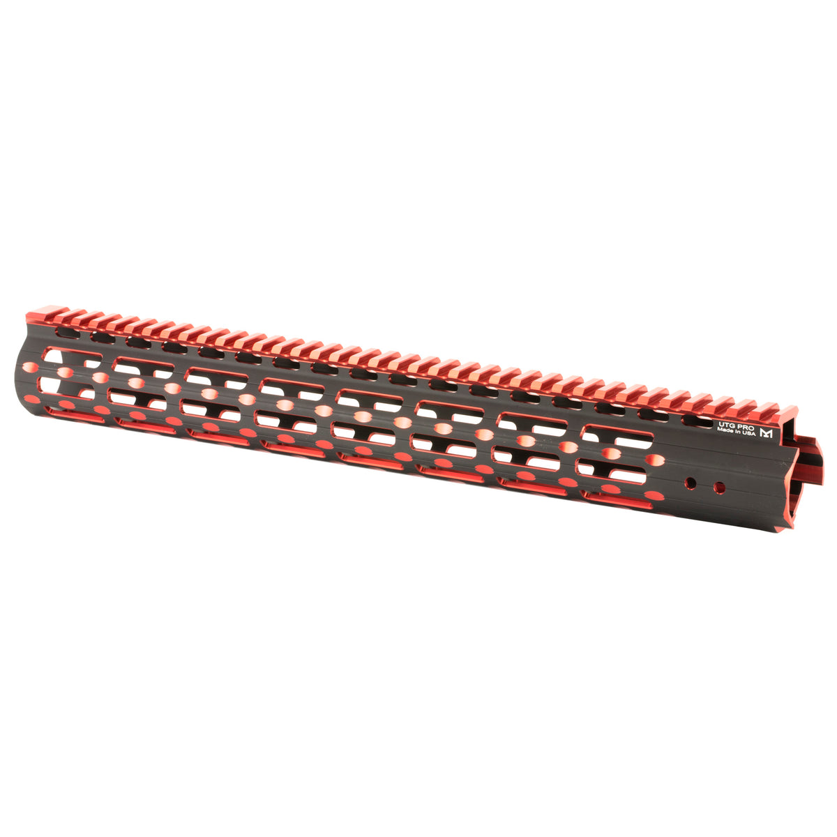 UTG PRO M-LOK 15&quot;SSLM 2TN RL BLK/RD - American Ordnance