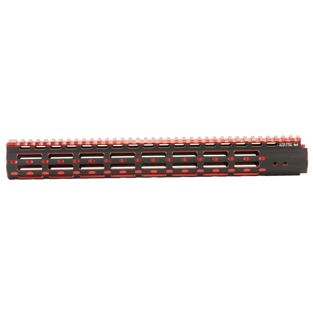 UTG PRO M-LOK 15&quot;SSLM 2TN RL BLK/RD - American Ordnance