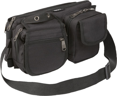 BAG/WAIST PACK W/MOLLE BLACK&lt;BULLDOG BDT DELUXE SATCHEL GO - American Ordnance