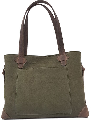 CANVAS OLIVE GREEN TOTE STYLE&lt;VERSACARRY CONCEAL CARRY PURSE - American Ordnance